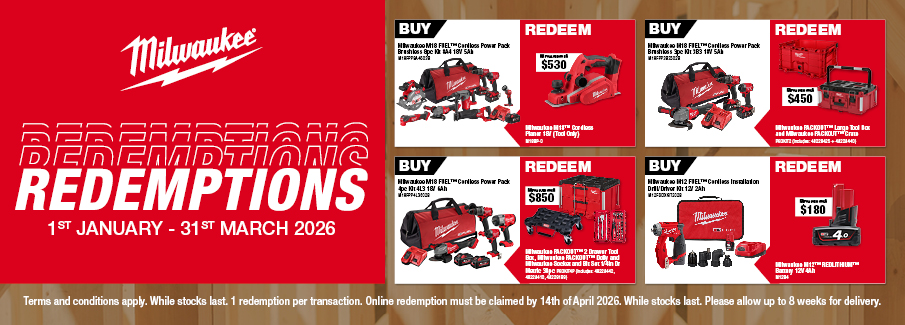 Milwaukee Redemptions Jan-Mar 2026 Milwaukee Redemptions Jan-Mar 2026